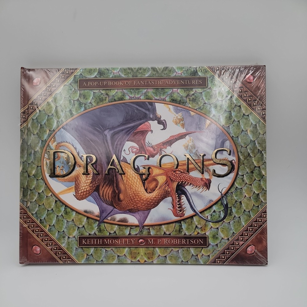 Keith Moseley Dragons A Pop-Up Book of Fantastic Adventures Hardcover New Sealed